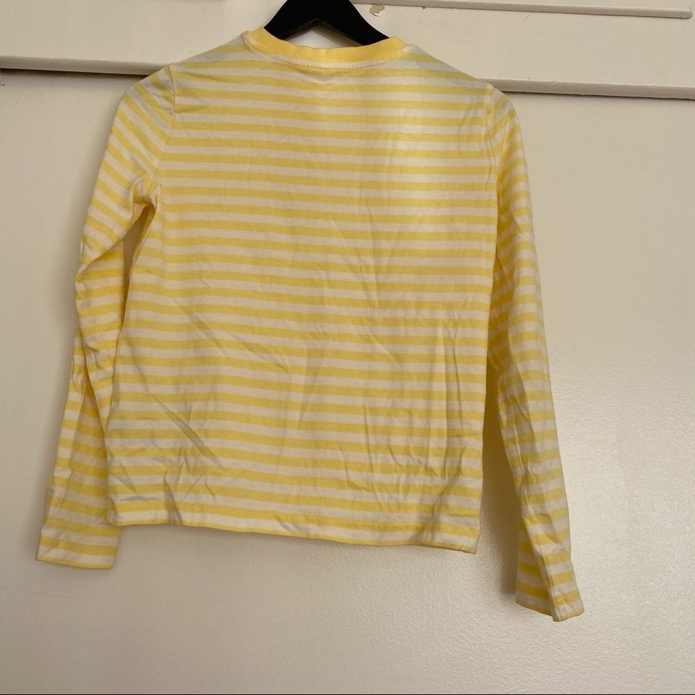 & Other Stories yellow Striped shirt